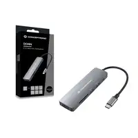 Conceptronic DONN11G base para portátil y replicador de puertos Alámbrico USB 3.2