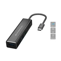 Conceptronic DONN08B base para portátil y replicador de puertos USB 3.2 Gen 1 (3.1