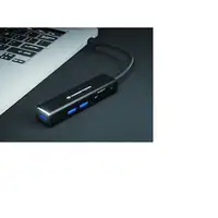 Conceptronic DONN08B base para portátil y replicador de puertos USB 3.2 Gen 1 (3.1