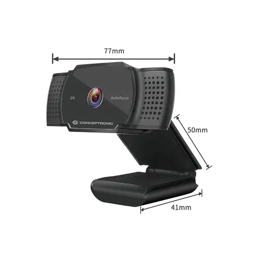 Conceptronic AMDIS02B cámara web 5 MP 2592 x 1944 Pixeles USB 2.0 Negro