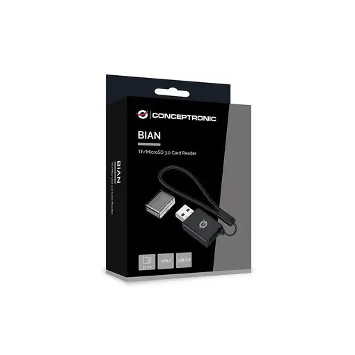 Conceptronic BIAN07B lector de tarjeta USB 3.2 Gen 1 (3.1 Gen 1) Type-A Negro