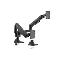 Equip Soporte de sobremesa para monitores dobles de 17«-35», negro