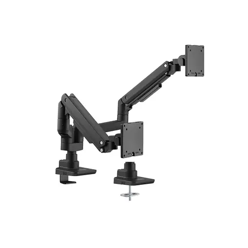 Equip Soporte de sobremesa para monitores dobles de 17«-35», negro