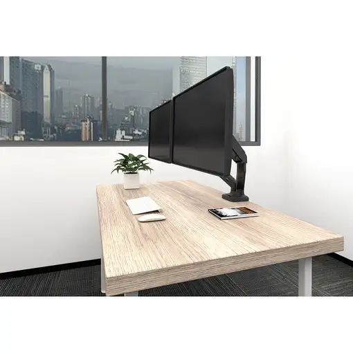 Equip Soporte de sobremesa para dos monitores interactivos de 17"-32