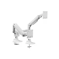 Equip Soporte de escritorio para monitor doble de 17«-35», blanco