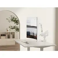 Equip Soporte de escritorio para monitor doble de 17«-35», blanco