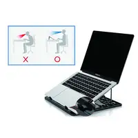 Conceptronic THANA ERGO S, Laptop Cooling Stand Soporte para ordenador portátil Gr