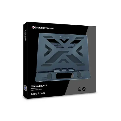 Conceptronic ERGO Laptop Cooling Stand Soporte para ordenador portátil Negro 39,6