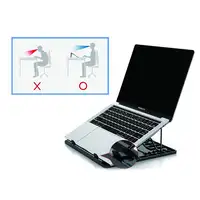 Conceptronic ERGO Laptop Cooling Stand Soporte para ordenador portátil Negro 39,6