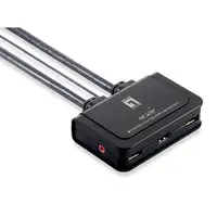 LevelOne KVM de 2 puertos, HDMI, USB
