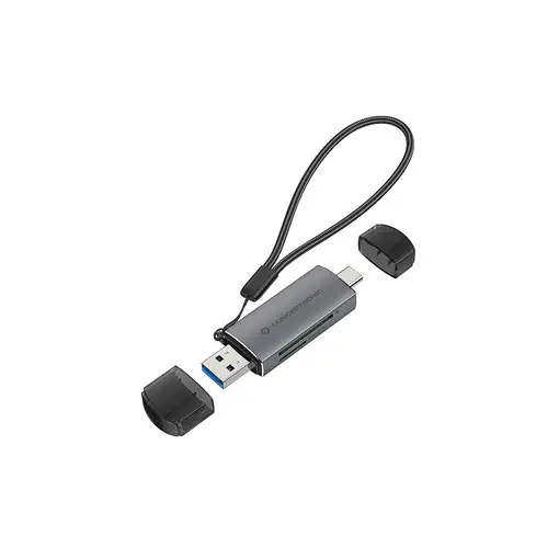 Conceptronic BIAN05G lector de tarjeta USB 3.2 Gen 1 (3.1 Gen 1) Type-A/Type-C Gri
