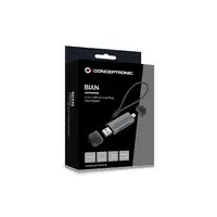 Conceptronic BIAN05G lector de tarjeta USB 3.2 Gen 1 (3.1 Gen 1) Type-A/Type-C Gri