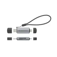 Conceptronic BIAN05G lector de tarjeta USB 3.2 Gen 1 (3.1 Gen 1) Type-A/Type-C Gri