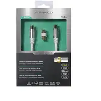Vivanco 43155 cable coaxial 10 m Blanco
