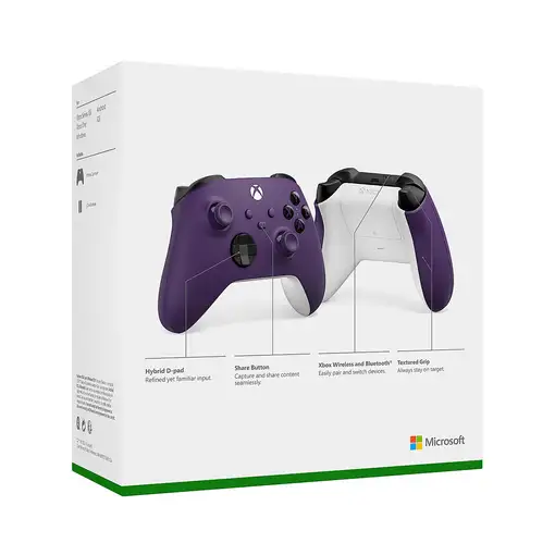 Microsoft QAU-00069 mando y volante Púrpura Bluetooth/USB Gamepad Analógico/Digita