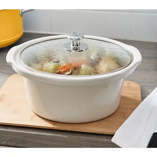Retro Olla Cocción Lenta 3,5L,Recipiente Extraíble Antiadherente,SF17021GNEU SWAN