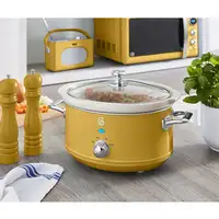 Olla retro cocción lenta 3,5L recipiente extraíble antiadherente SF17021YELNE SWAN