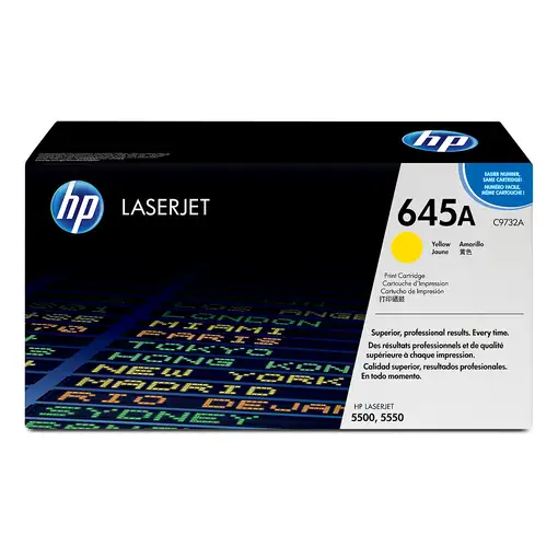 HP Cartucho de tóner original LaserJet 645A amarillo