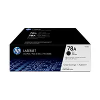 HP Pack de ahorro de 2 cartuchos de tóner original LaserJet 78A negro