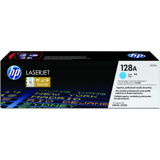 HP Cartucho de tóner original LaserJet 128A cian