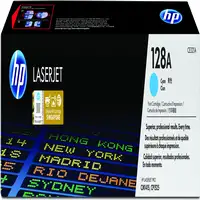 HP Cartucho de tóner original LaserJet 128A cian