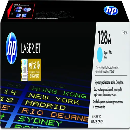 HP Cartucho de tóner original LaserJet 128A cian