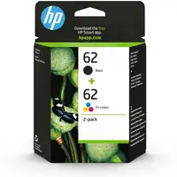 HP Pack de ahorro de 2 cartuchos de tinta original 62 negro/tricolor