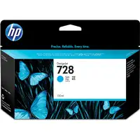 HP Cartucho de tinta DesignJet 728 cian de 130 ml