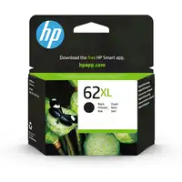HP Cartucho de tinta original 62XL de alta capacidad negro