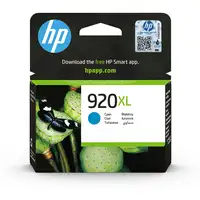HP Cartucho de tinta original 920XL de alta capacidad cian