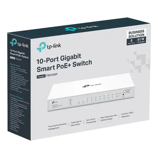 TP-Link FESTA FS310GP switch Gestionado L2/L2+ Gigabit Ethernet (10/100/1000) Ener