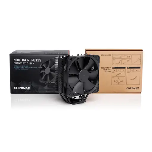 Noctua NH-U12S chromax.black Procesador Enfriador 12 cm Negro