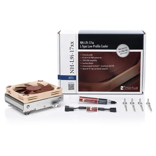 Noctua Kühler NH-L9i 17xx Procesador Enfriador 9,2 cm Beige, Marrón 1 pieza(s)