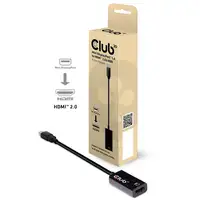 CLUB3D Mini DisplayPort 1.4 a HDMI 2.0b HDR Adpatador Activo