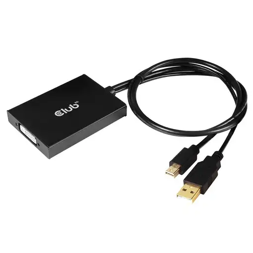 CLUB3D cac-1130 0,6 m MiniDP/USB-A DVI-D Negro