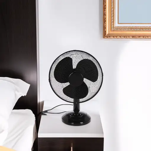 Well Home Ventilador de Mesa, Cabezal Ajustable y 3 Velocidades