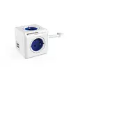 Allocacoc 2402BL/FREUPC base múltiple 1,5 m 4 salidas AC Interior Azul, Blanco