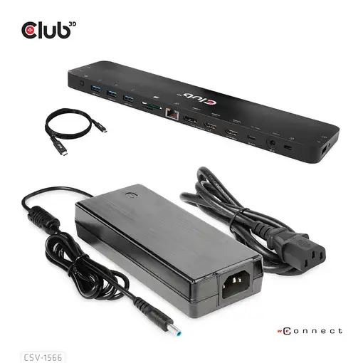 CLUB3D CSV-1566 base para portátil y replicador de puertos Acoplamiento USB 3.2 Ge