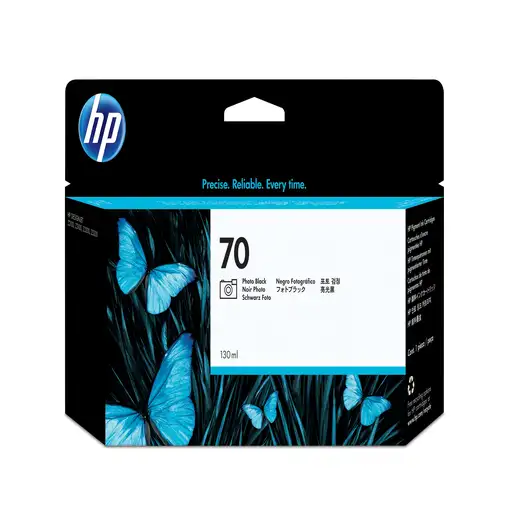 HP Cartucho de tinta DesignJet 70 negro fotográfico de 130 ml