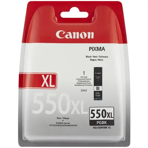 Canon PGI-550XL PGBK w/sec cartucho de tinta 1 pieza(s) Original Alto rendimiento