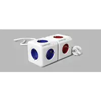 Allocacoc PowerCube base múltiple 1,5 m 5 salidas AC Interior Rojo, Blanco