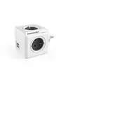 Allocacoc PowerCube Original USB Type E base múltiple 4 salidas AC Interior Gris