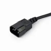 Gembird EG-PSU3-01 base múltiple 0,6 m 3 salidas AC Interior Negro