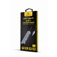 Gembird A-CM-COMBO6-02 base para portátil y replicador de puertos Alámbrico USB 3.