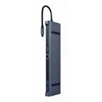 Gembird A-CM-COMBO10-01 base para portátil y replicador de puertos Alámbrico USB 3