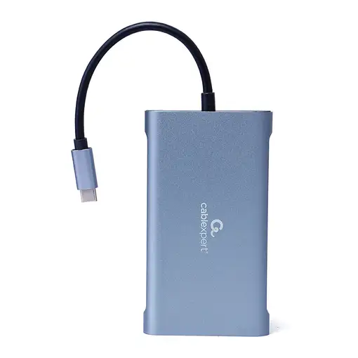Gembird A-CM-COMBO7-01 base para portátil y replicador de puertos USB 3.2 Gen 1 (3