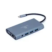 Gembird A-CM-COMBO7-01 base para portátil y replicador de puertos USB 3.2 Gen 1 (3