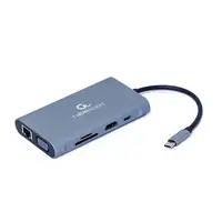 Gembird A-CM-COMBO7-01 base para portátil y replicador de puertos USB 3.2 Gen 1 (3