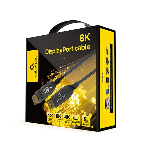 Gembird CC-DP8K-AOC-5M cable DisplayPort Negro