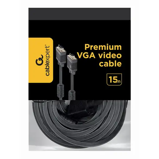 Gembird CC-PPVGA-15M-B cable VGA VGA (D-Sub) Negro